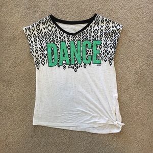 Justice Glitter “Dance” Sleeveless Shirt
